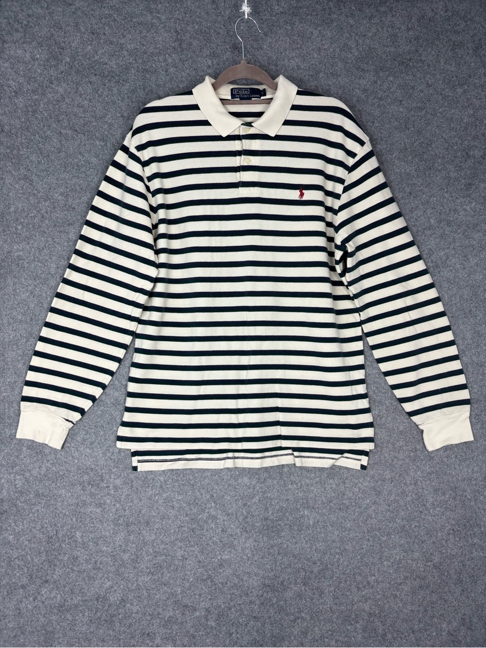 Polo Ralph Lauren L Striped Long Sleeve Polo Shirt